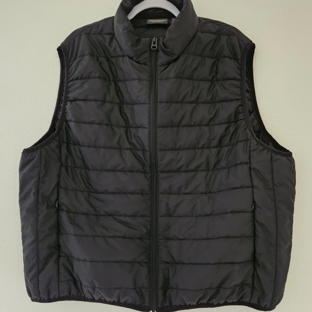Men's Black Quilted Vest
